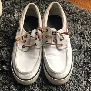 White Sperry top siders womens